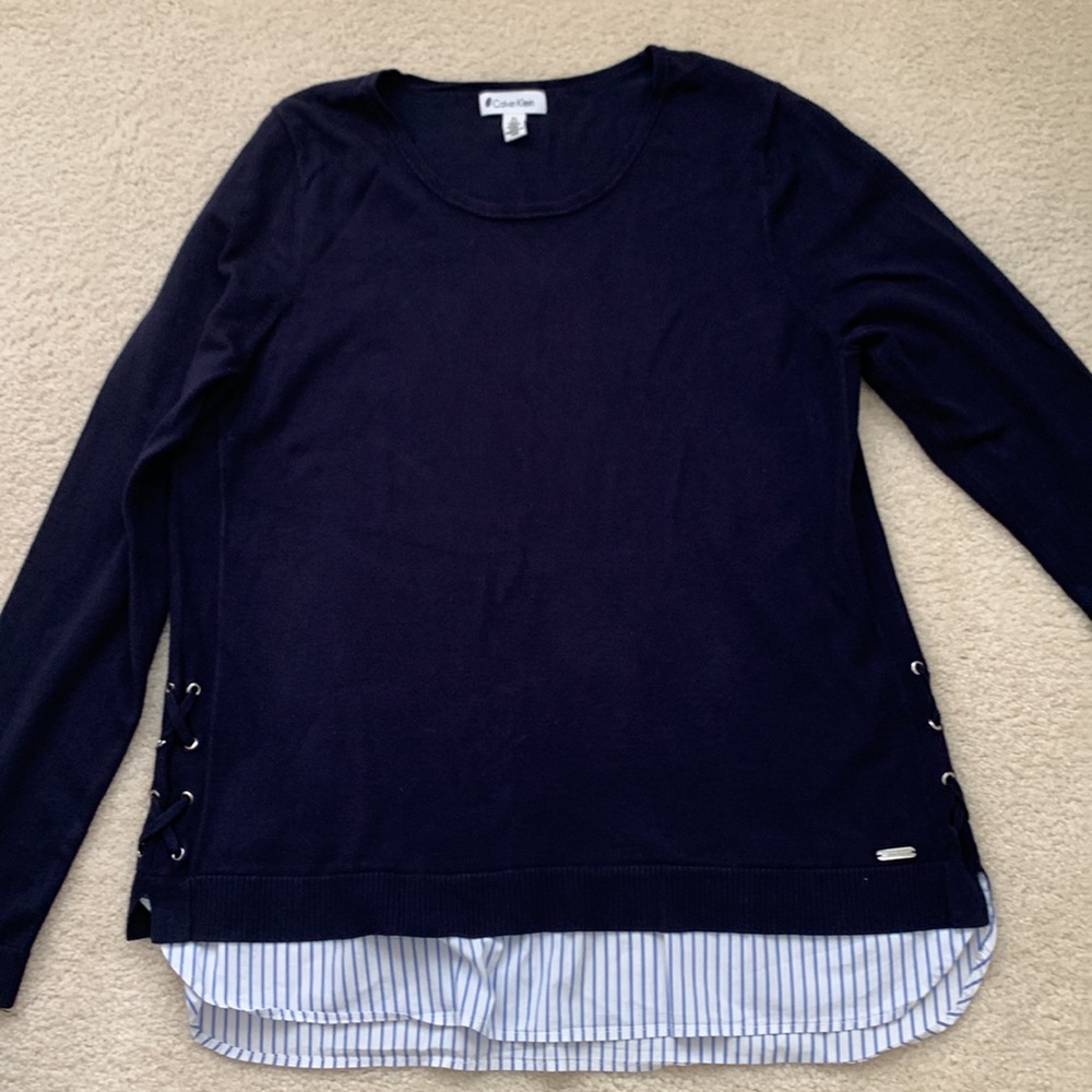 Size L Calvin Klein Navy Top